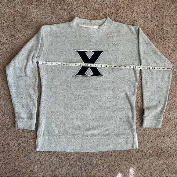 Original League Gray XU Xavier University Musketeers “X” Logo Sweatshirt Size S - Picture 9 of 9
